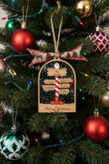 Custom North pole family ornament