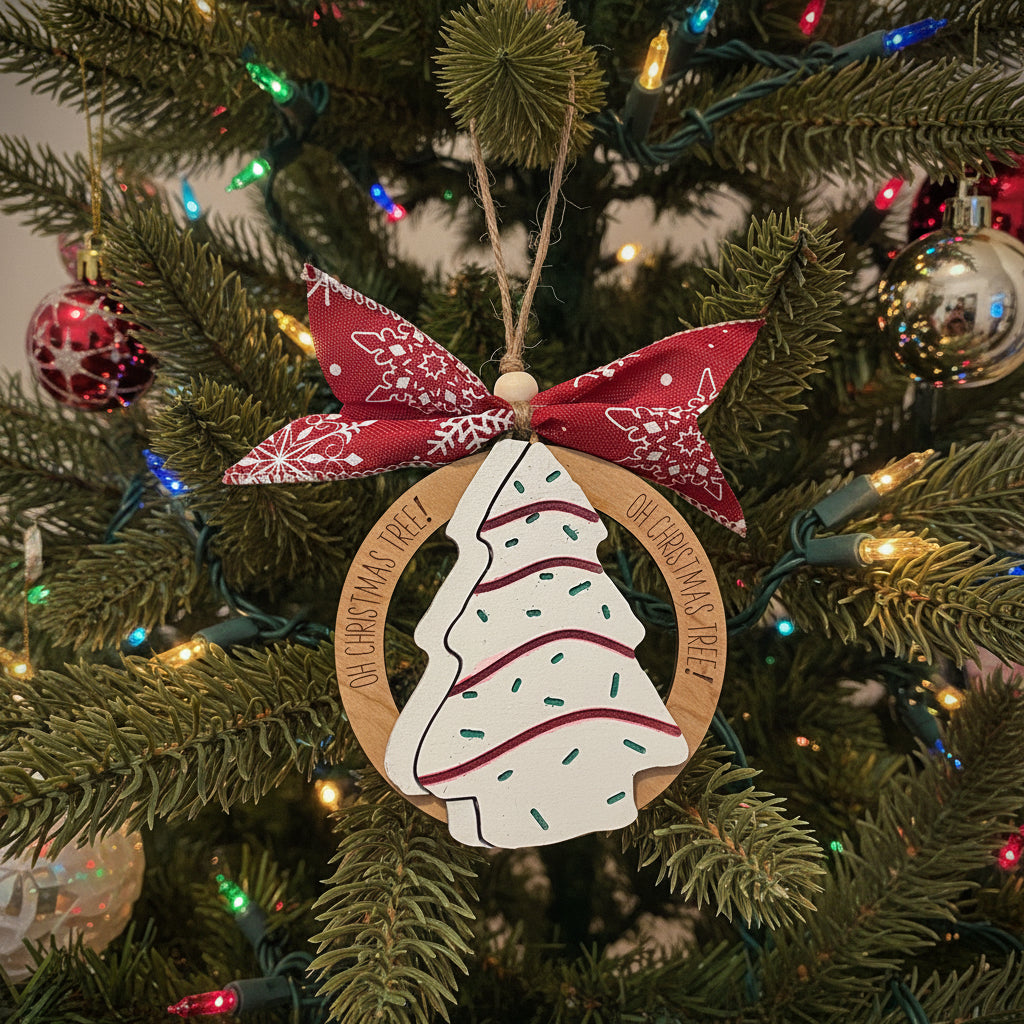 Christmas Little Debbies Tree Cake ornament
