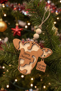 Custom cow Christmas ornament