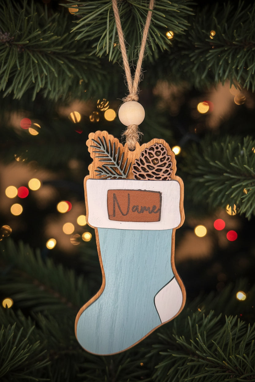 Custom stocking ornament