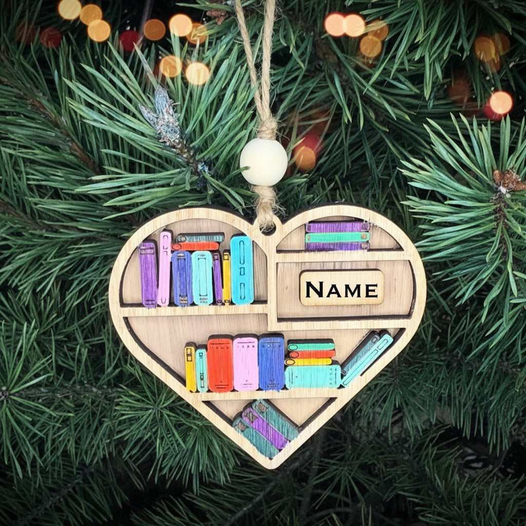 Custom Book Lover ornament