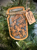 Custom Gingerbread family Christmas Ornament